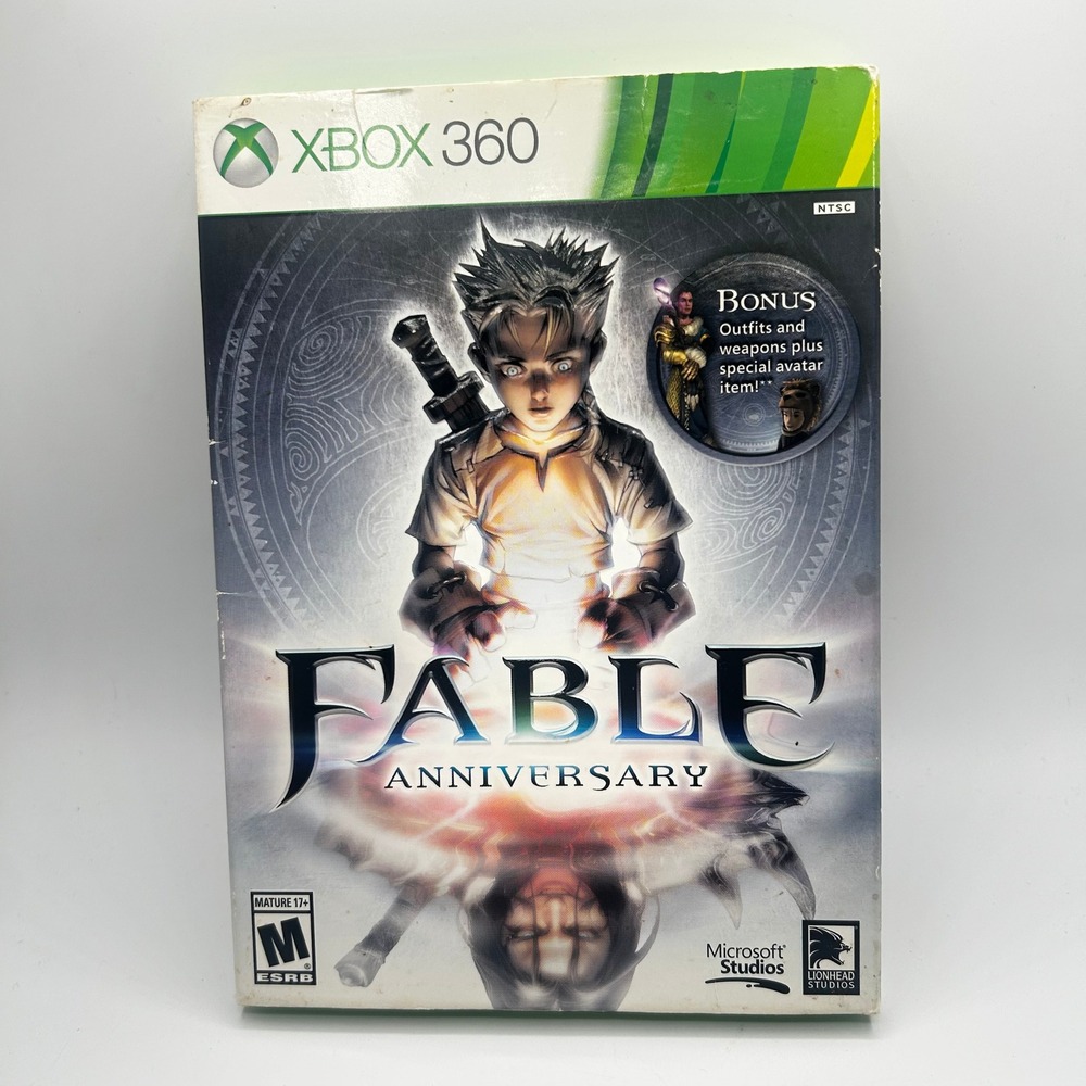 Fable Anniversary Xbox 360 Microsoft Studios RPG HD Remaster with Slipcover NTSC